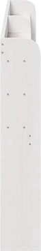 vidaXL - Hoofdbord - met - schappen - 200 - cm - massief - grenenhout - wit