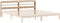 vidaXL - Hoofdbord - met - schappen - 200 - cm - massief - grenenhout