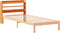 vidaXL - Hoofdbord - met - schappen - 75 - cm - massief - grenenhout - wasbruin