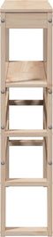 vidaXL - Hoofdbord - met - schappen - 75 - cm - massief - grenenhout