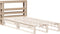 vidaXL - Hoofdbord - met - schappen - 75 - cm - massief - grenenhout