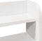 vidaXL - Hoofdbord - met - schappen - 90 - cm - massief - grenenhout - wit