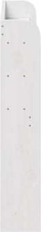 vidaXL - Hoofdbord - met - schappen - 90 - cm - massief - grenenhout - wit