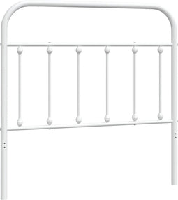 vidaXL - Hoofdbord - metaal - wit - 100 - cm