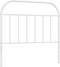 vidaXL - Hoofdbord - metaal - wit - 100 - cm