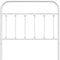 vidaXL - Hoofdbord - metaal - wit - 100 - cm