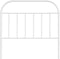 vidaXL - Hoofdbord - metaal - wit - 100 - cm