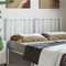 vidaXL - Hoofdbord - metaal - wit - 120 - cm