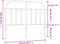 vidaXL - Hoofdbord - metaal - wit - 120 - cm