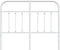 vidaXL - Hoofdbord - metaal - wit - 120 - cm