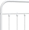 vidaXL - Hoofdbord - metaal - wit - 120 - cm