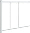 vidaXL - Hoofdbord - metaal - wit - 140 - cm