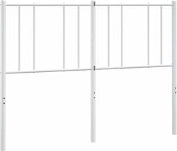 vidaXL - Hoofdbord - metaal - wit - 160 - cm