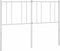 vidaXL - Hoofdbord - metaal - wit - 160 - cm