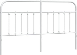vidaXL - Hoofdbord - metaal - wit - 160 - cm