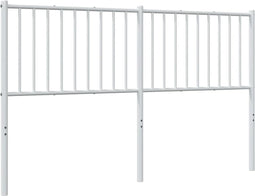 vidaXL - Hoofdbord - metaal - wit - 160 - cm