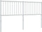 vidaXL - Hoofdbord - metaal - wit - 160 - cm