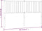 vidaXL - Hoofdbord - metaal - wit - 160 - cm