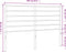 vidaXL - Hoofdbord - metaal - wit - 160 - cm