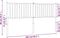 vidaXL - Hoofdbord - metaal - wit - 160 - cm
