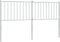 vidaXL - Hoofdbord - metaal - wit - 160 - cm