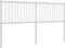 vidaXL - Hoofdbord - metaal - wit - 160 - cm