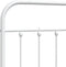 vidaXL - Hoofdbord - metaal - wit - 160 - cm