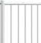 vidaXL - Hoofdbord - metaal - wit - 160 - cm