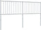 vidaXL - Hoofdbord - metaal - wit - 160 - cm