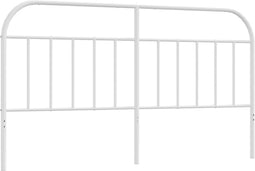 vidaXL - Hoofdbord - metaal - wit - 180 - cm