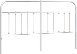 vidaXL - Hoofdbord - metaal - wit - 180 - cm