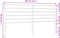 vidaXL - Hoofdbord - metaal - wit - 180 - cm
