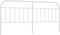 vidaXL - Hoofdbord - metaal - wit - 193 - cm