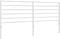 vidaXL - Hoofdbord - metaal - wit - 193 - cm