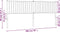 vidaXL - Hoofdbord - metaal - wit - 193 - cm