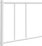 vidaXL - Hoofdbord - metaal - wit - 193 - cm