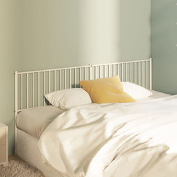 vidaXL - Hoofdbord - metaal - wit - 200 - cm