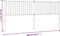 vidaXL - Hoofdbord - metaal - wit - 200 - cm