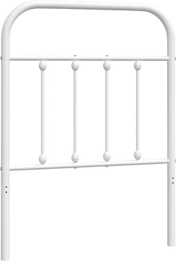vidaXL - Hoofdbord - metaal - wit - 75 - cm