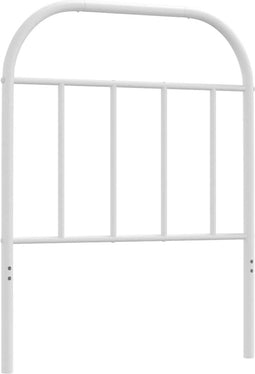 vidaXL - Hoofdbord - metaal - wit - 75 - cm