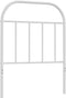 vidaXL - Hoofdbord - metaal - wit - 75 - cm