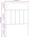 vidaXL - Hoofdbord - metaal - wit - 75 - cm