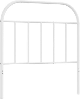 vidaXL - Hoofdbord - metaal - wit - 80 - cm