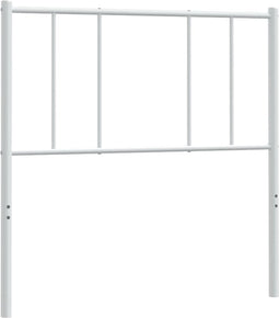 vidaXL - Hoofdbord - metaal - wit - 80 - cm