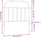 vidaXL - Hoofdbord - metaal - wit - 80 - cm