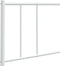 vidaXL - Hoofdbord - metaal - wit - 80 - cm