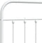 vidaXL - Hoofdbord - metaal - wit - 80 - cm