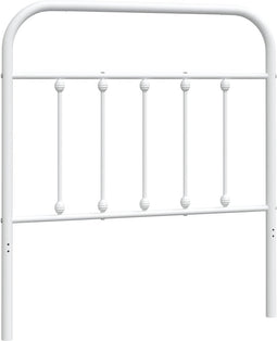 vidaXL - Hoofdbord - metaal - wit - 90 - cm