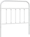 vidaXL - Hoofdbord - metaal - wit - 90 - cm