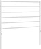 vidaXL - Hoofdbord - metaal - wit - 90 - cm